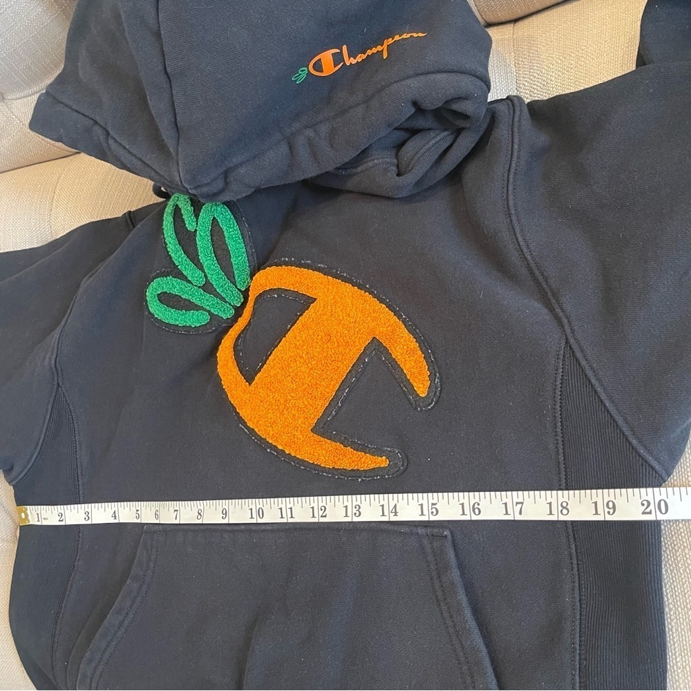Champion Carrots Reverse Weave Pullover Men's Size S Black Big C Logo - Picture 10 of 12